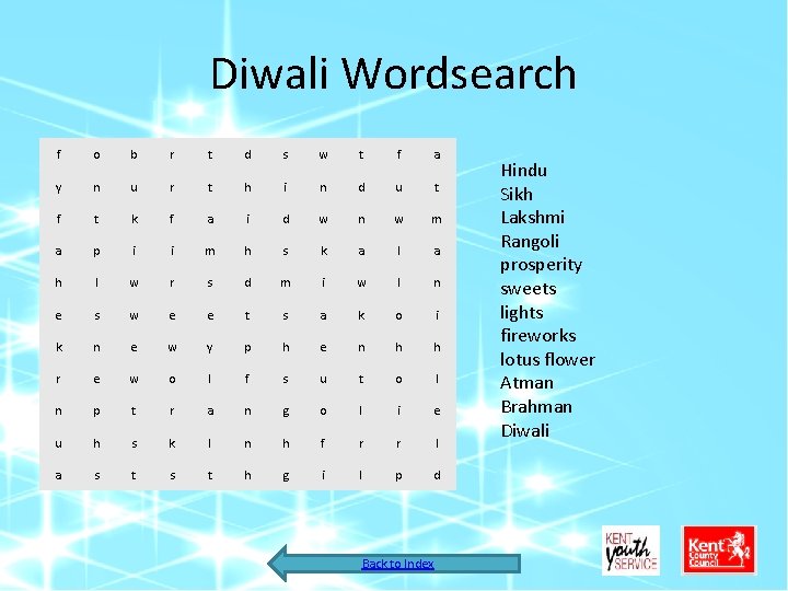 Diwali Wordsearch f o b r t d s w t f a y