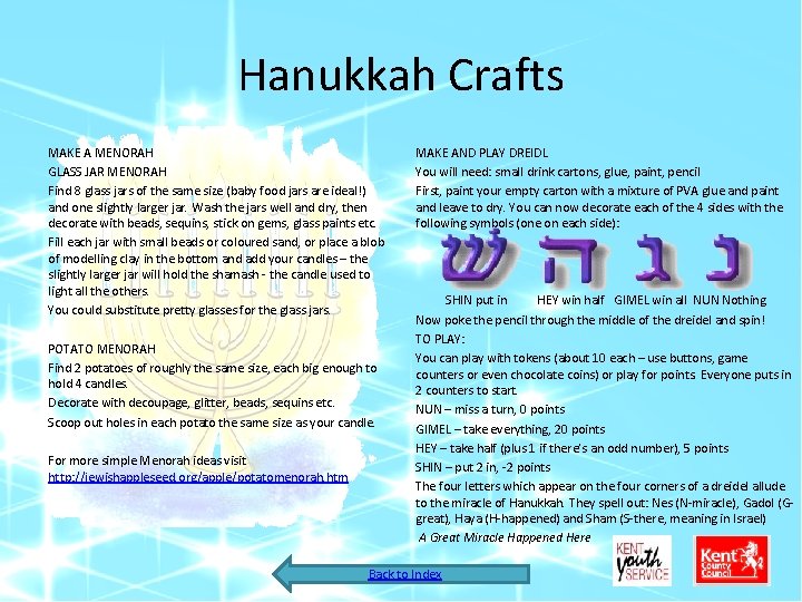 Hanukkah Crafts MAKE A MENORAH GLASS JAR MENORAH Find 8 glass jars of the