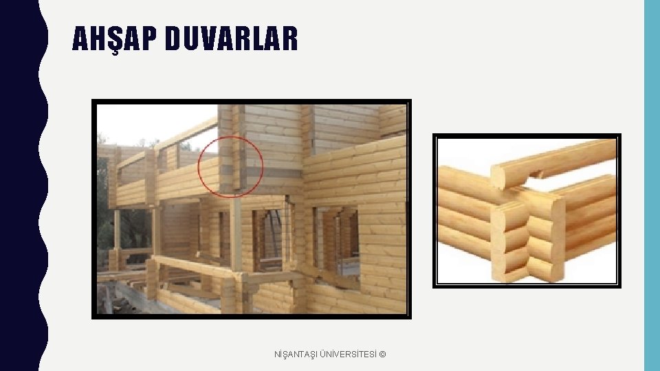 AHŞAP DUVARLAR NİŞANTAŞI ÜNİVERSİTESİ © 