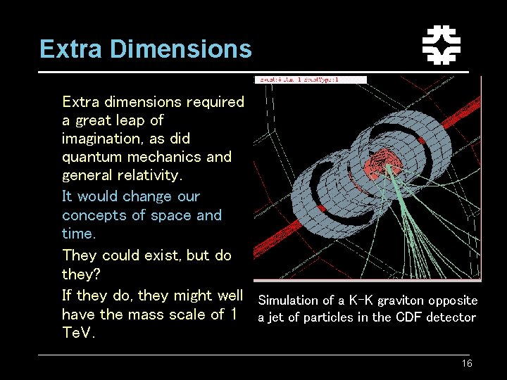 Extra Dimensions Extra dimensions required a great leap of imagination, as did quantum mechanics
