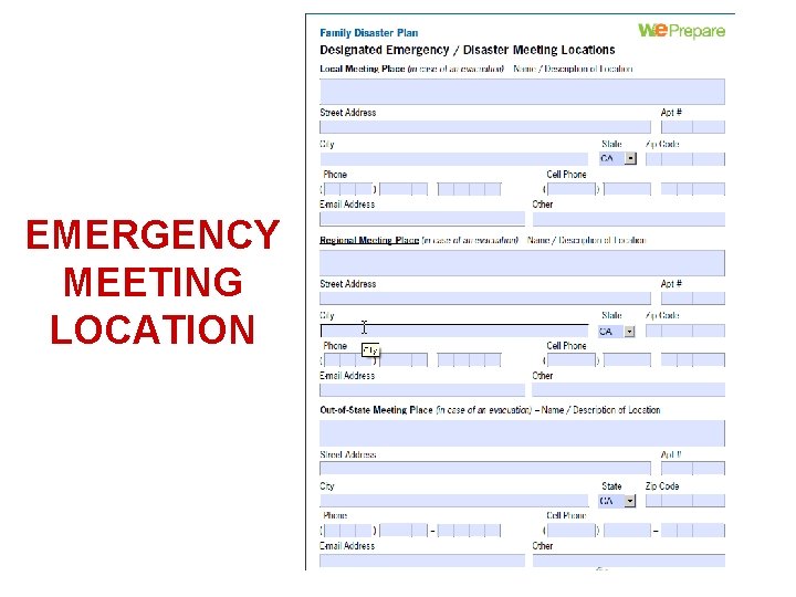 14 EMERGENCY MEETING LOCATION 