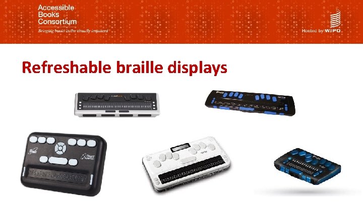 Refreshable braille displays 
