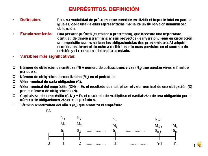 EMPRÉSTITOS. DEFINICIÓN • Definición: Es una modalidad de préstamo que consiste en dividir el