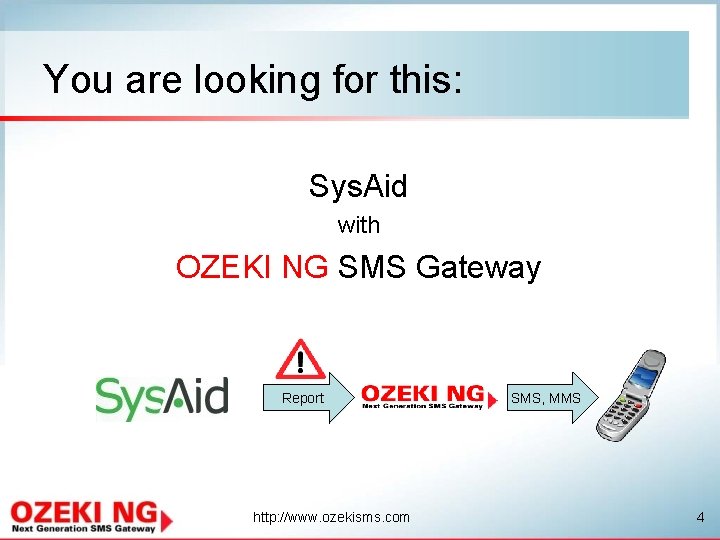 You are looking for this: Sys. Aid with OZEKI NG SMS Gateway Report http: