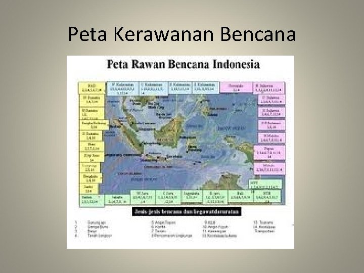 Peta Kerawanan Bencana 