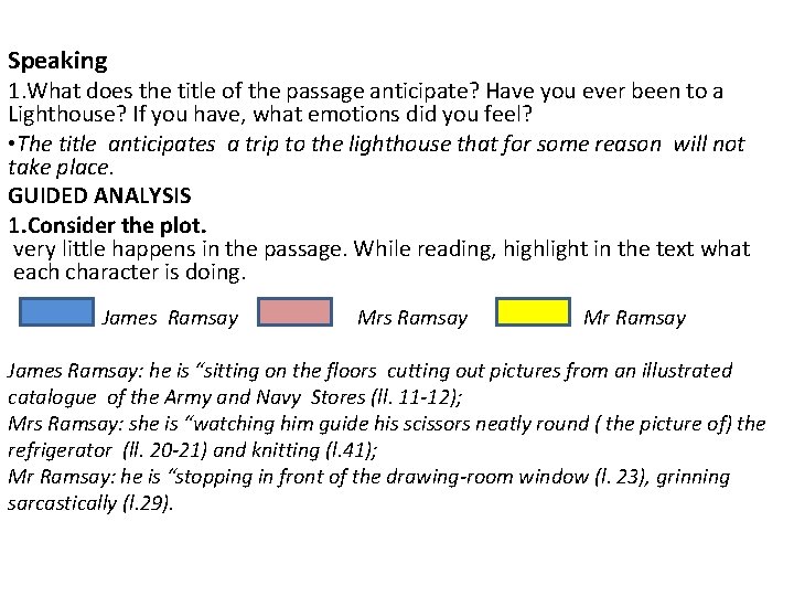 Speaking 1. What does the title of the passage anticipate? Have you ever been