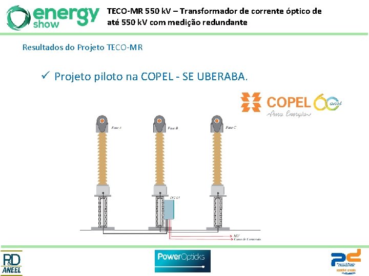 TECO-MR 550 k. V – Transformador de corrente óptico de até 550 k. V