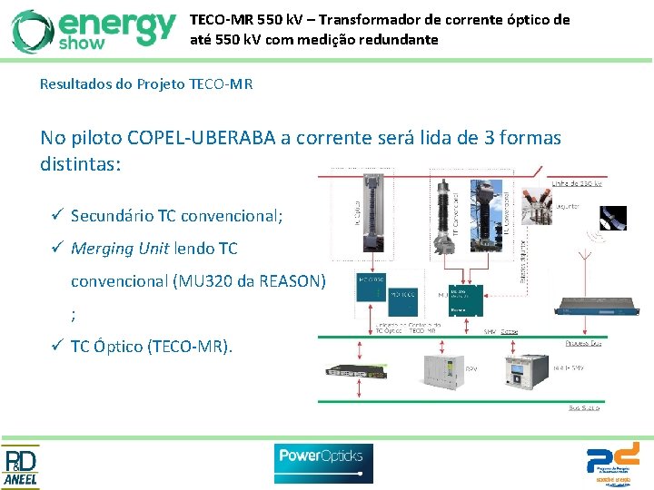TECO-MR 550 k. V – Transformador de corrente óptico de até 550 k. V
