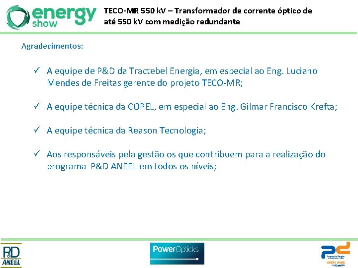 TECO-MR 550 k. V – Transformador de corrente óptico de até 550 k. V