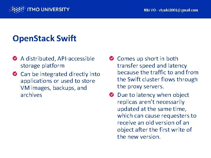 Openstack Disk Storage vs Amazon Disk Storage Computing