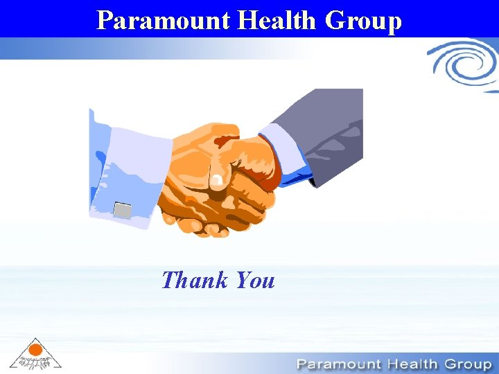 Paramount Health Group Thank You 