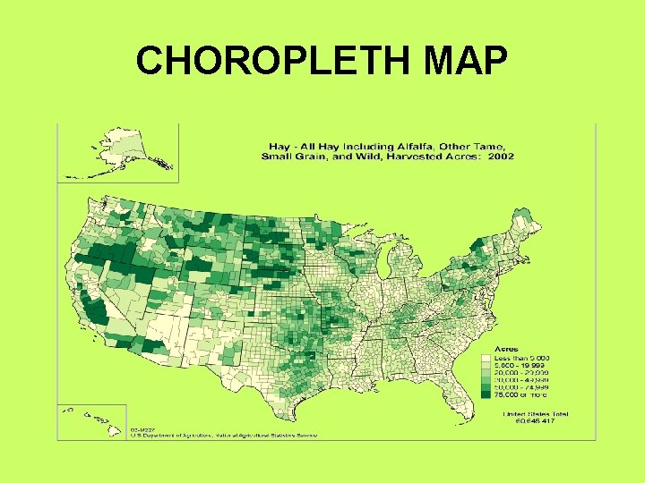 CHOROPLETH MAP 