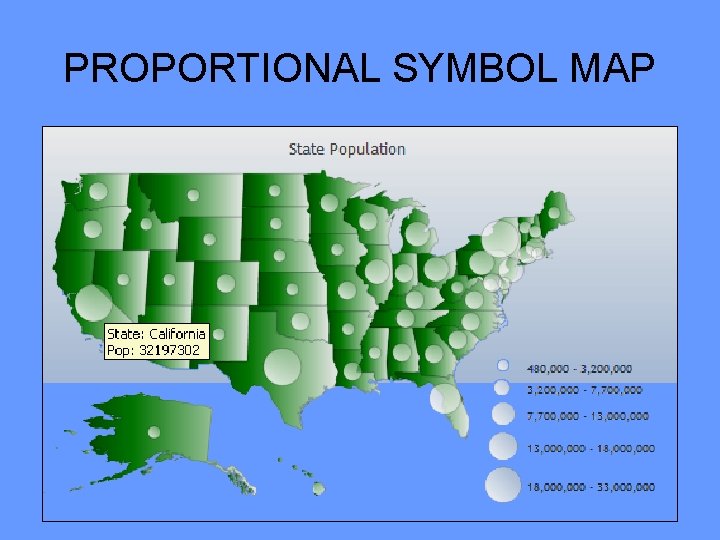 PROPORTIONAL SYMBOL MAP 