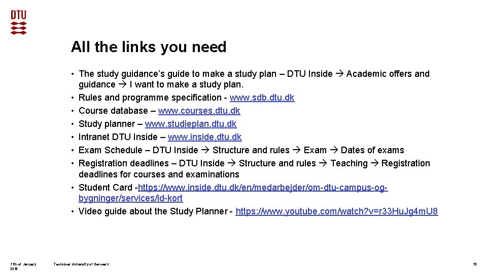 All the links you need • The study guidance’s guide to make a study