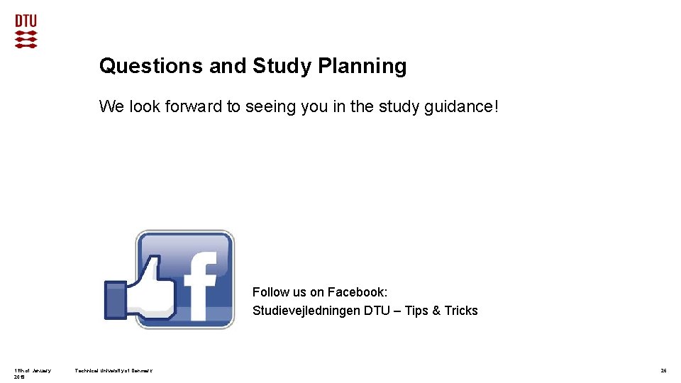 Questions and Study Planning We look forward to seeing you in the study guidance!