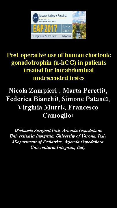 Post-operative use of human chorionic gonadotrophin (u-h. CG) in patients treated for intrabdominal undescended