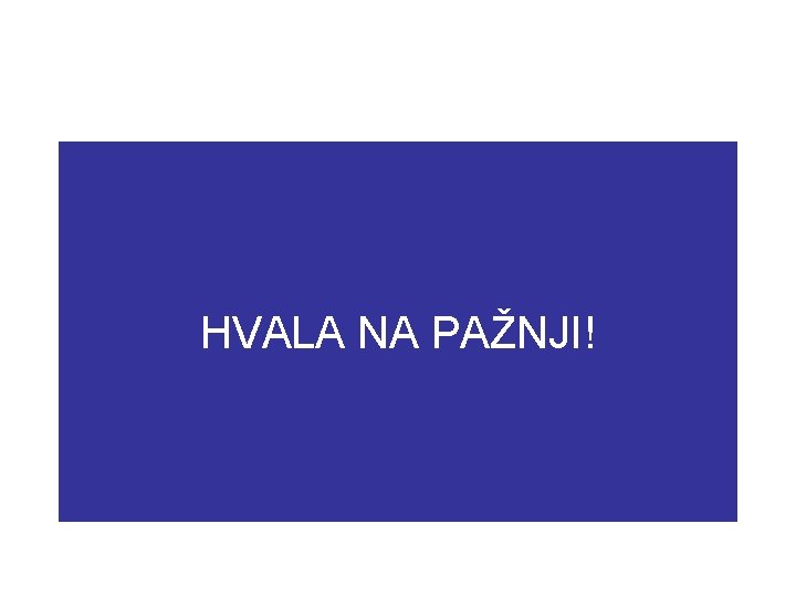 HVALA NA PAŽNJI! 