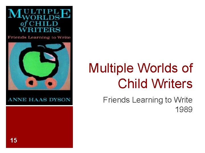 Multiple Worlds of Child Writers Friends Learning to Write 1989 15 