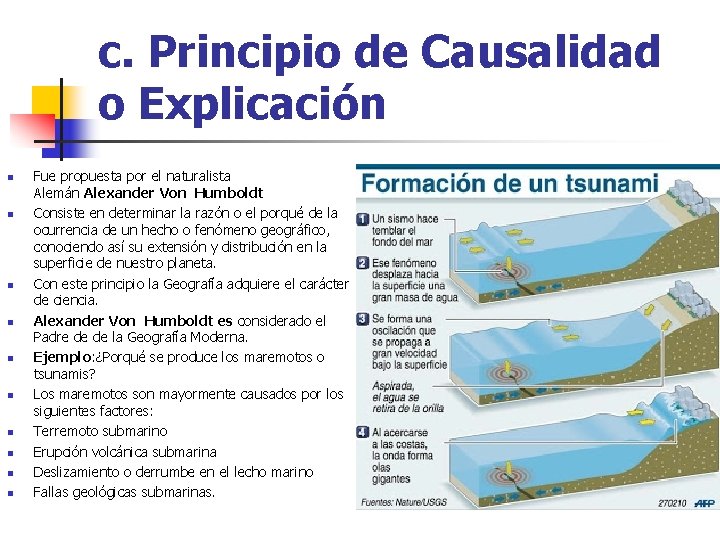 c. Principio de Causalidad o Explicación n n Fue propuesta por el naturalista Alemán c. Principio de Causalidad o Explicación n n Fue propuesta por el naturalista Alemán