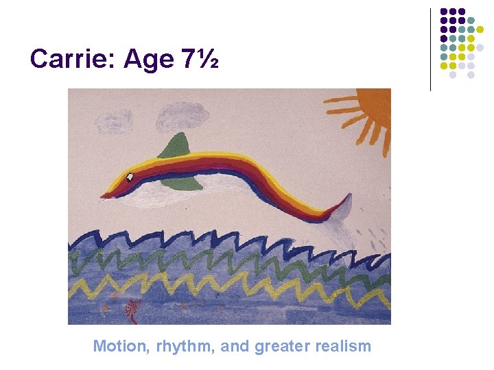 Carrie: Age 7½ Motion, rhythm, and greater realism 