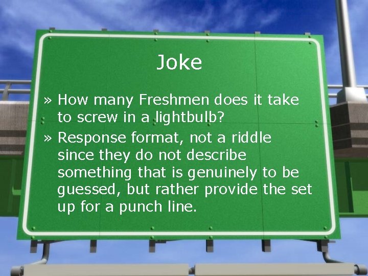 Joke » How many Freshmen does it take to screw in a lightbulb? »