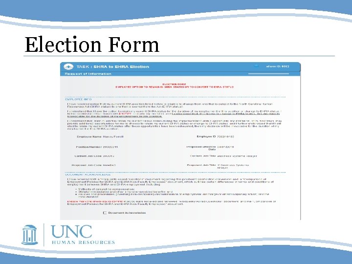 Election Form 
