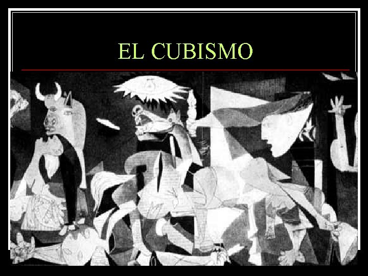 EL CUBISMO 