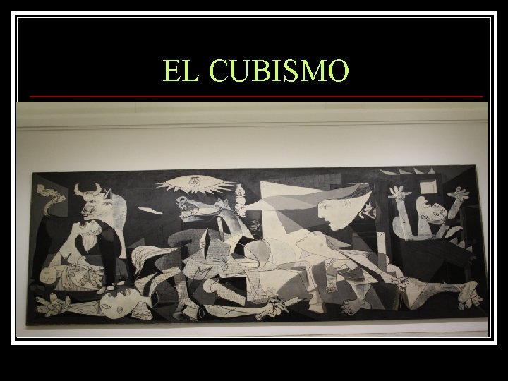 EL CUBISMO 