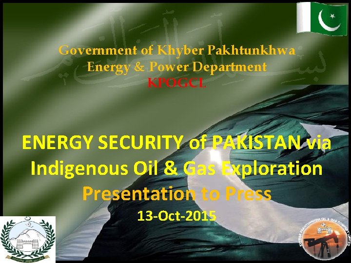 Government of Khyber Pakhtunkhwa Energy & Power Department KPOGCL ENERGY SECURITY of PAKISTAN via