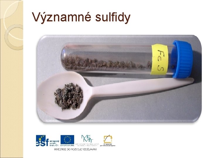 Významné sulfidy 