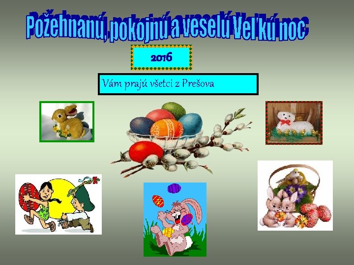 2016 Vám prajú všetci z Prešova 