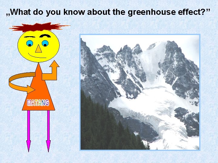 „What do you know about the greenhouse effect? ” 