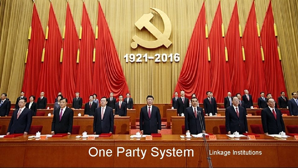 One Party System Linkage Institutions 