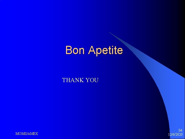 Bon Apetite THANK YOU MOMS/AMEK 34 12/6/2020 Bon Apetite THANK YOU MOMS/AMEK 34 12/6/2020