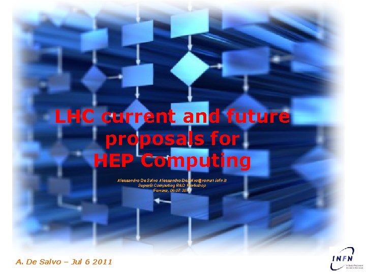 LHC current and future proposals for HEP Computing Alessandro De Salvo Alessandro. De. Salvo@roma