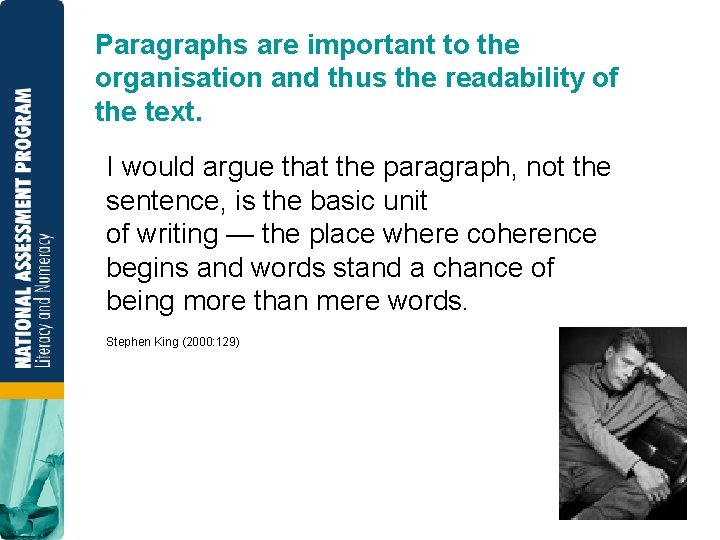 Paragraphs are important to the organisation and thus the readability of the text. I