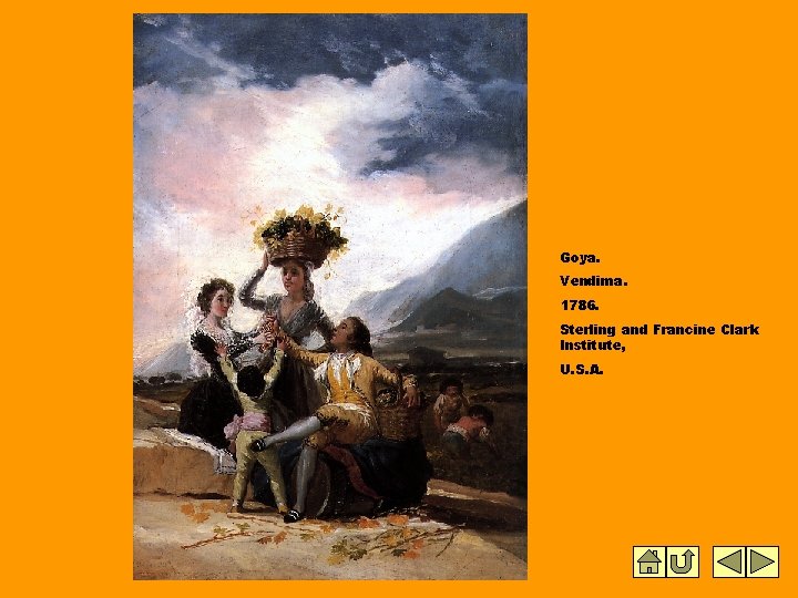 Goya. Vendima. 1786. Sterling and Francine Clark Institute, U. S. A. 