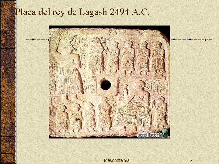 Placa del rey de Lagash 2494 A. C. Mesopotamia 5 