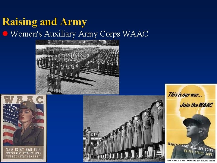 Raising and Army l Women's Auxiliary Army Corps WAAC 12 