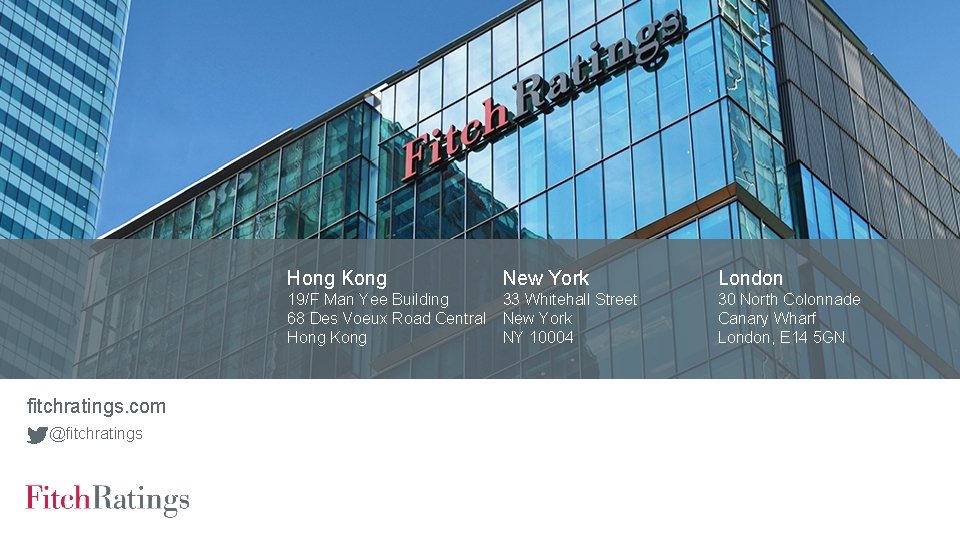 fitchratings. com @fitchratings Hong Kong New York London 19/F Man Yee Building 68 Des