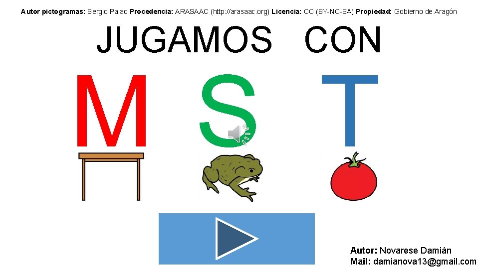 Autor pictogramas: Sergio Palao Procedencia: ARASAAC (http: //arasaac. org) Licencia: CC (BY-NC-SA) Propiedad: Gobierno