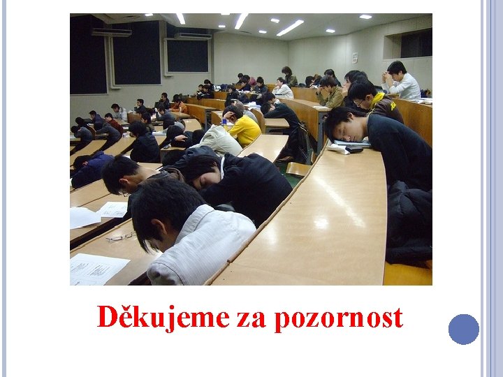 Děkujeme za pozornost 