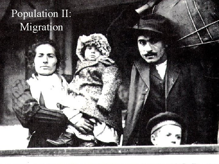 Population II: Migration 