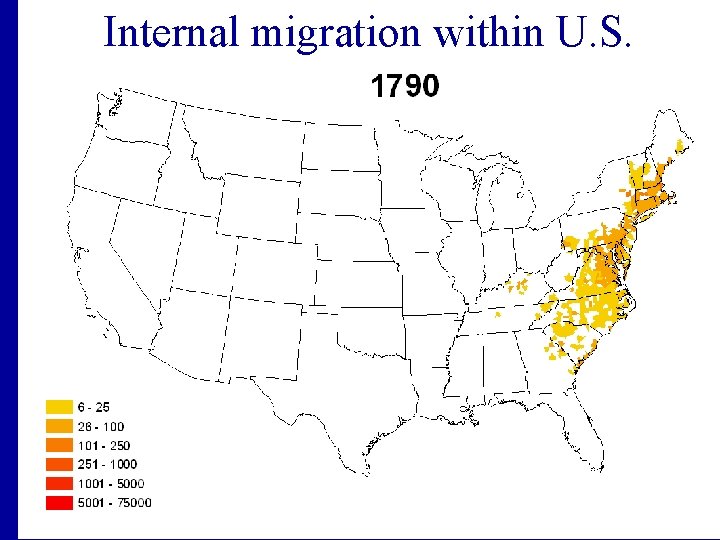 Internal migration within U. S. 
