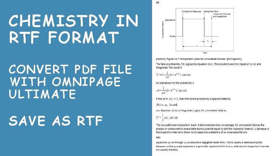 CHEMISTRY IN RTF FORMAT CONVERT PDF FILE WITH OMNIPAGE ULTIMATE SAVE AS RTF 