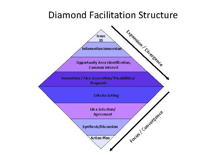 Diamond Facilitation Structure io ns pa Ex Issue ID / D n Information Immersion