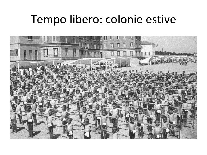Tempo libero: colonie estive 