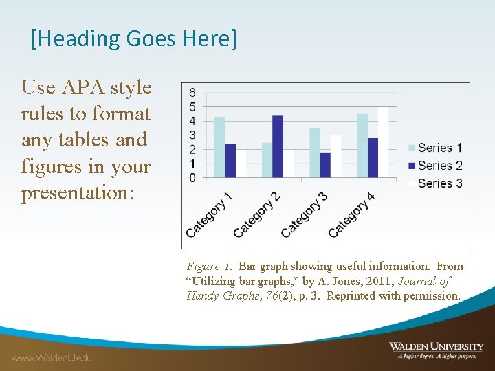 [Heading Goes Here] Use APA style rules to format any tables and figures in