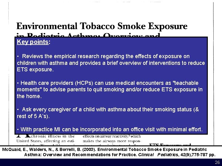 Key points: • Reviews the empirical research regarding the effects of exposure on children