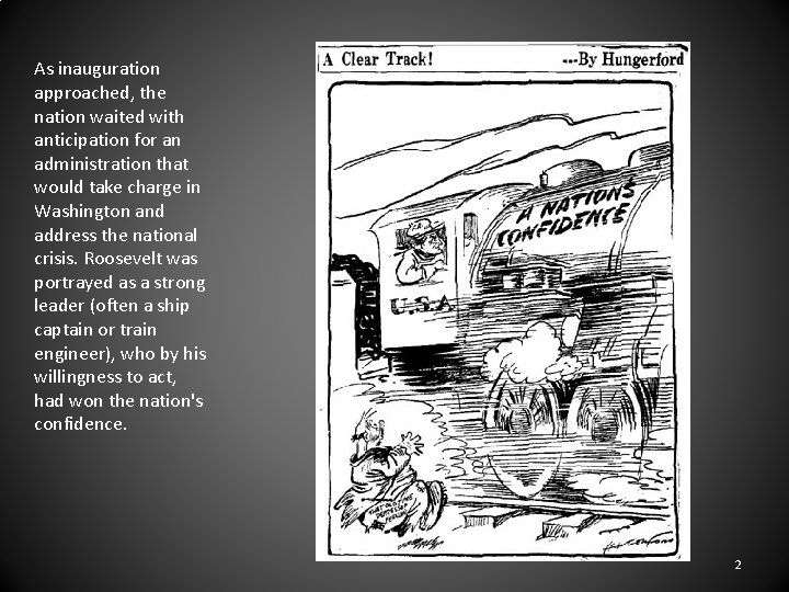 As inauguration approached, the nation waited with anticipation for an administration that would take